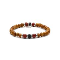 Bracciale Antracite Wood in Legno Pietre dure BWD01 PAPAYA
